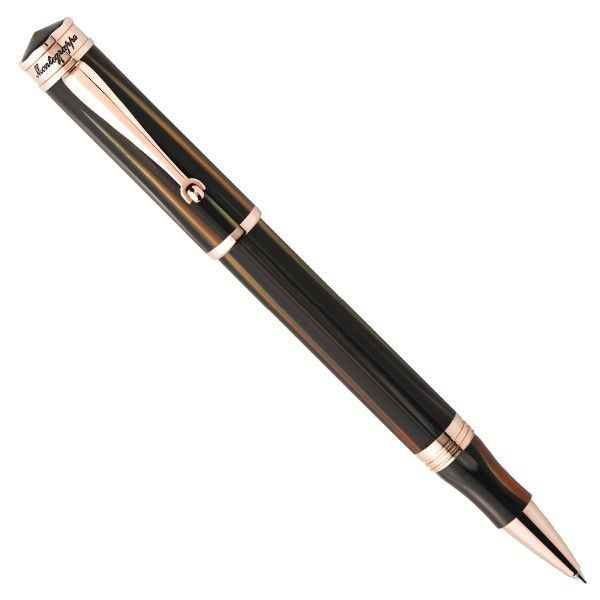 Montegrappa Роллеровая черепаховая ручка Ducale Brown Emperador ISDURRRW