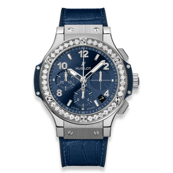 Hublot Часы Big Bang Steel Blue Diamonds 341.SX.7170.LR.1204