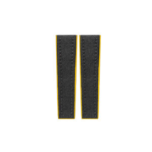 Ремінці Breitling Anthracite & Yellow Military Rubber Strap 257X