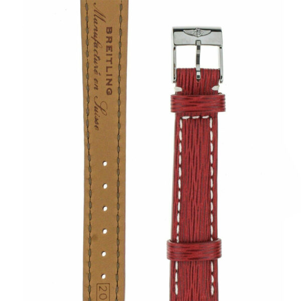 Ремінці Breitling Red Sahara Calfskin Leather Strap 209XS